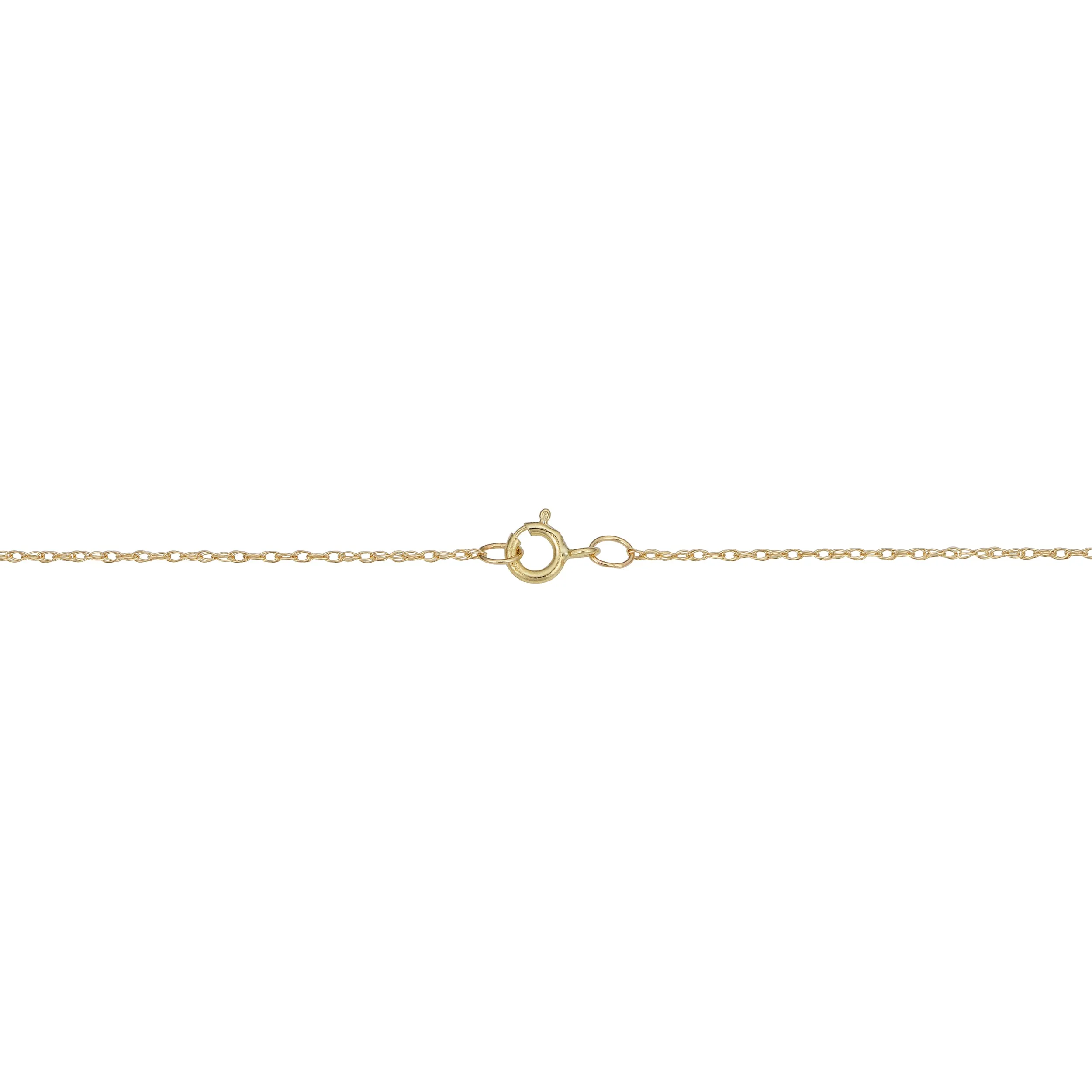 14k Yellow Gold Hamsa Pendant Necklace (18 inch)