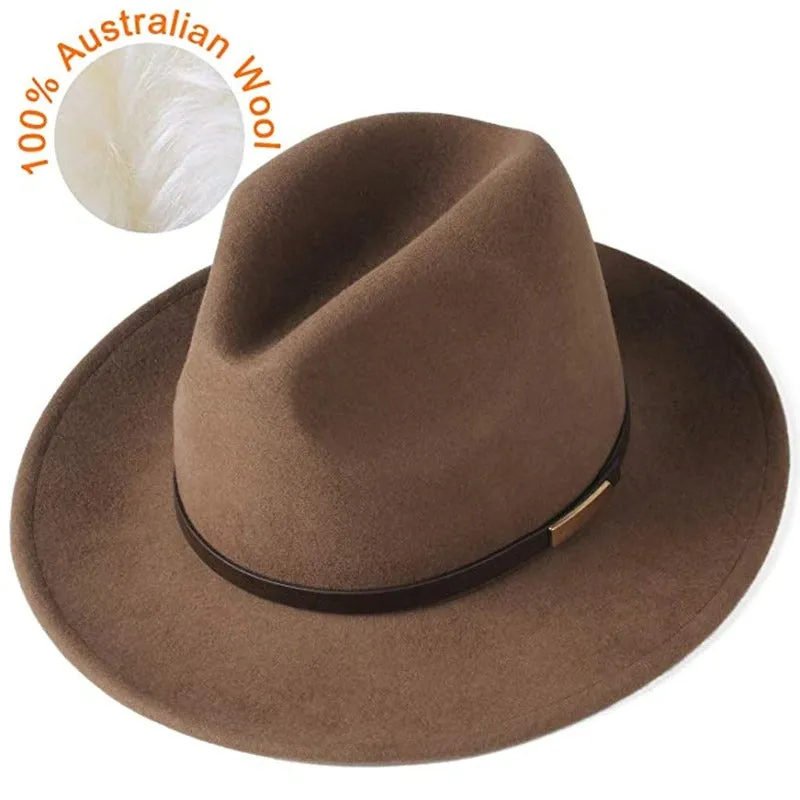 Australian Wool Fedora Hat for men and women