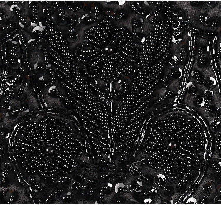 Black Beaded Evening Bag