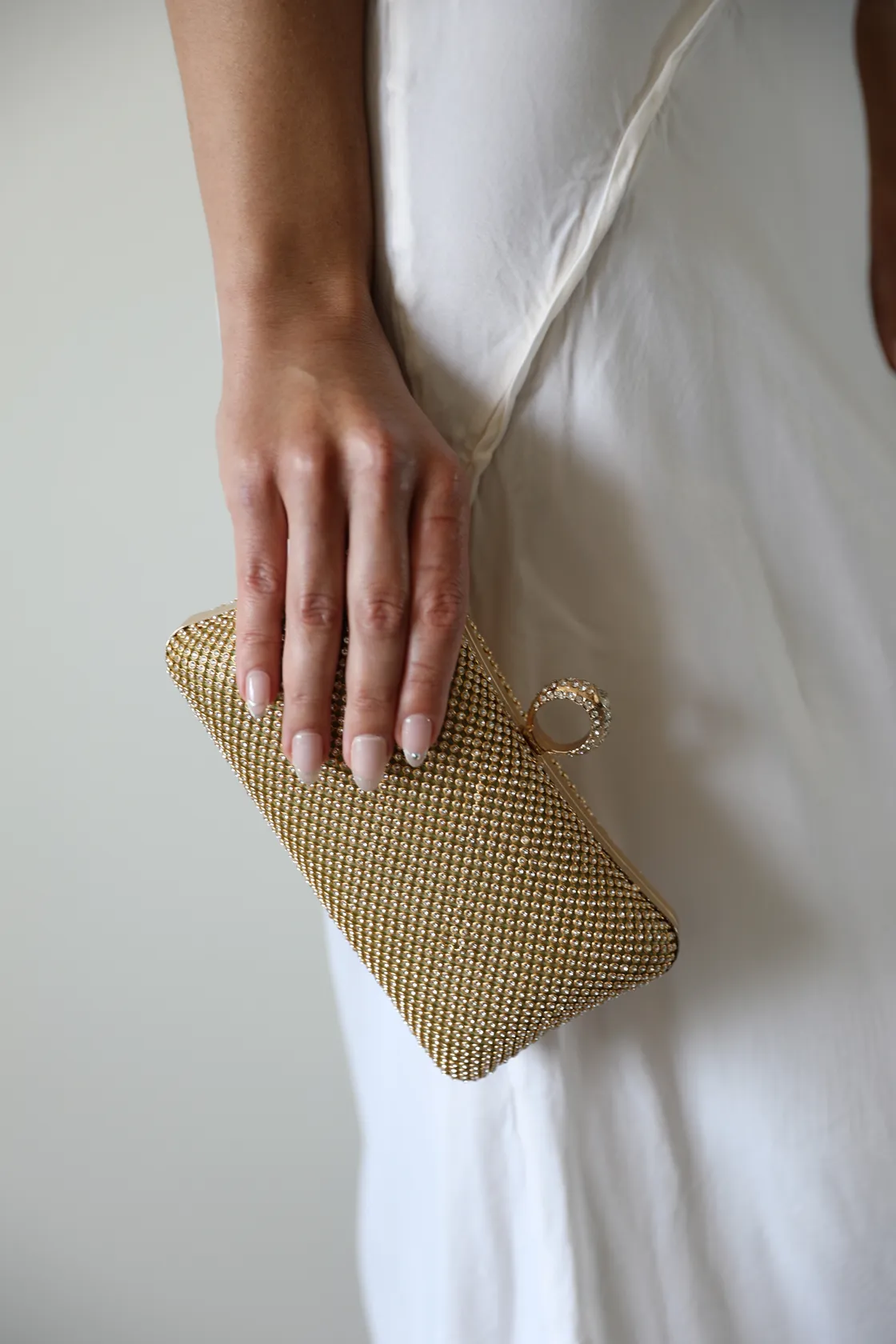 Black Rhinestone Evening Clutch