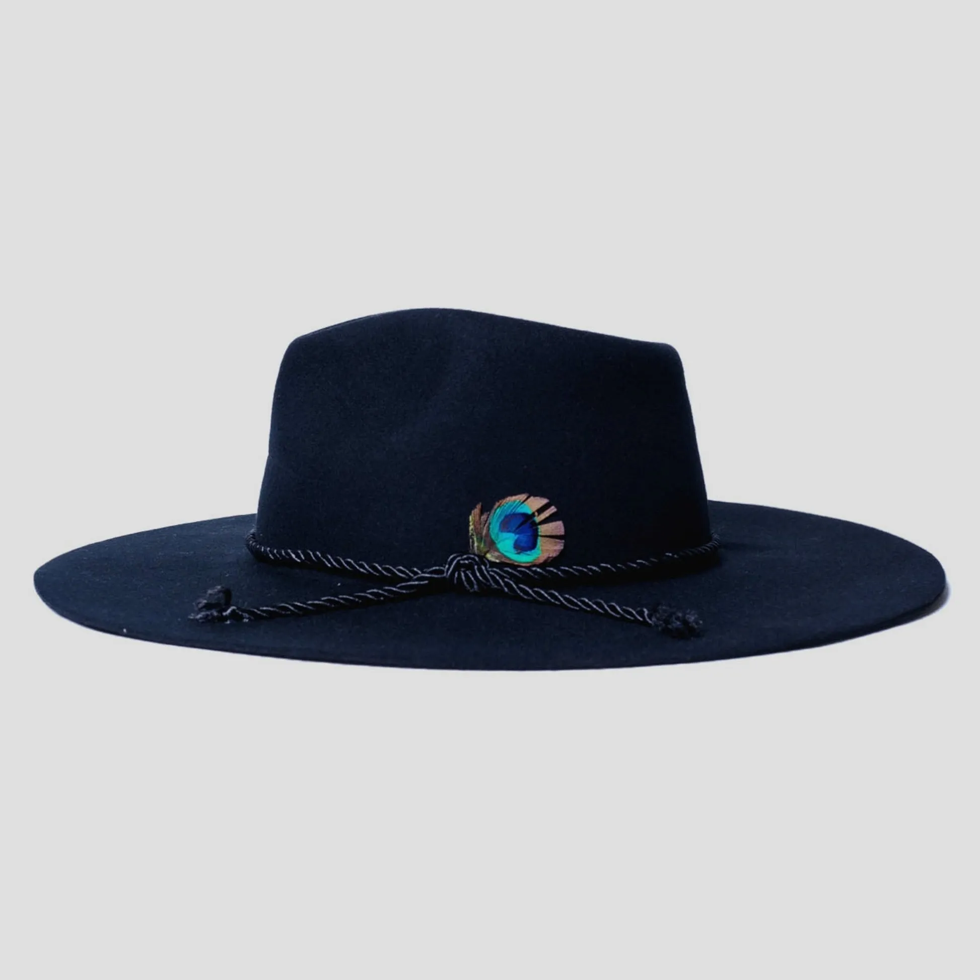Classic Men's Felt Fedora Hat - Walnut