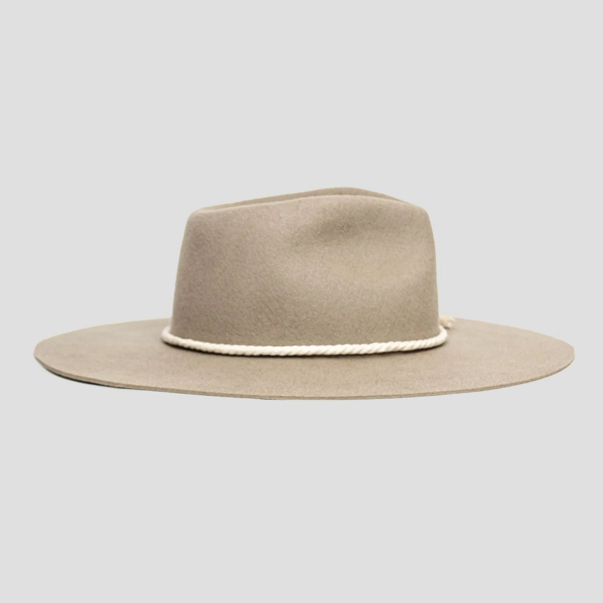 Classic Men's Felt Fedora Hat - Walnut