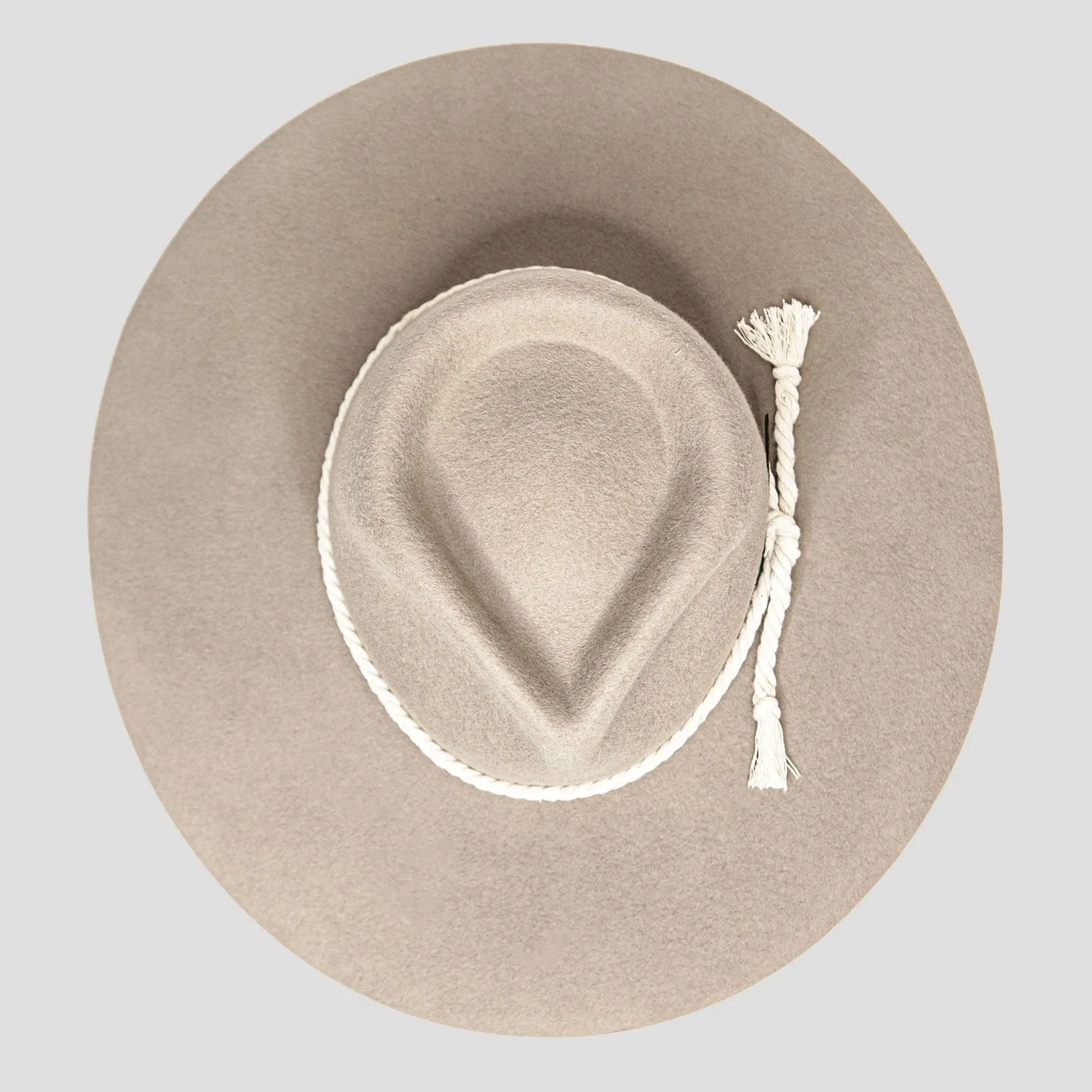 Classic Men's Felt Fedora Hat - Walnut
