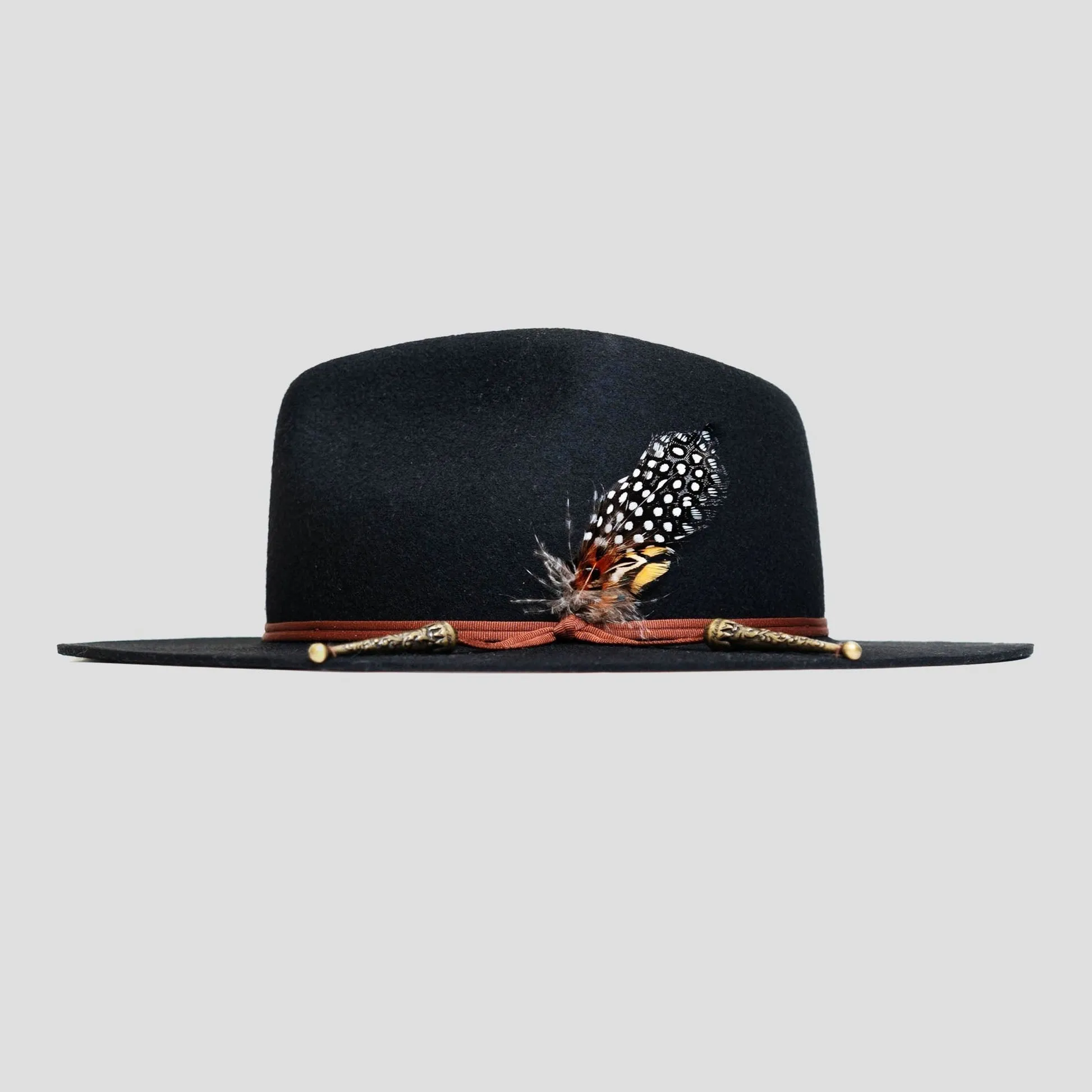 Classic Men's Felt Fedora Hat - Walnut