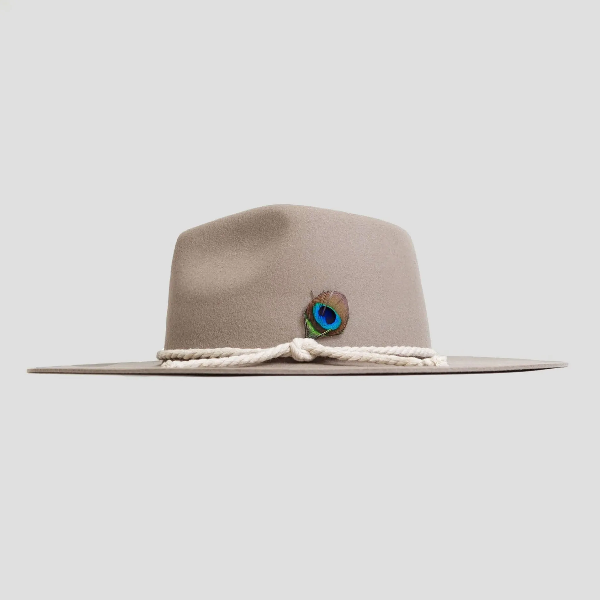 Classic Men's Felt Fedora Hat - Walnut