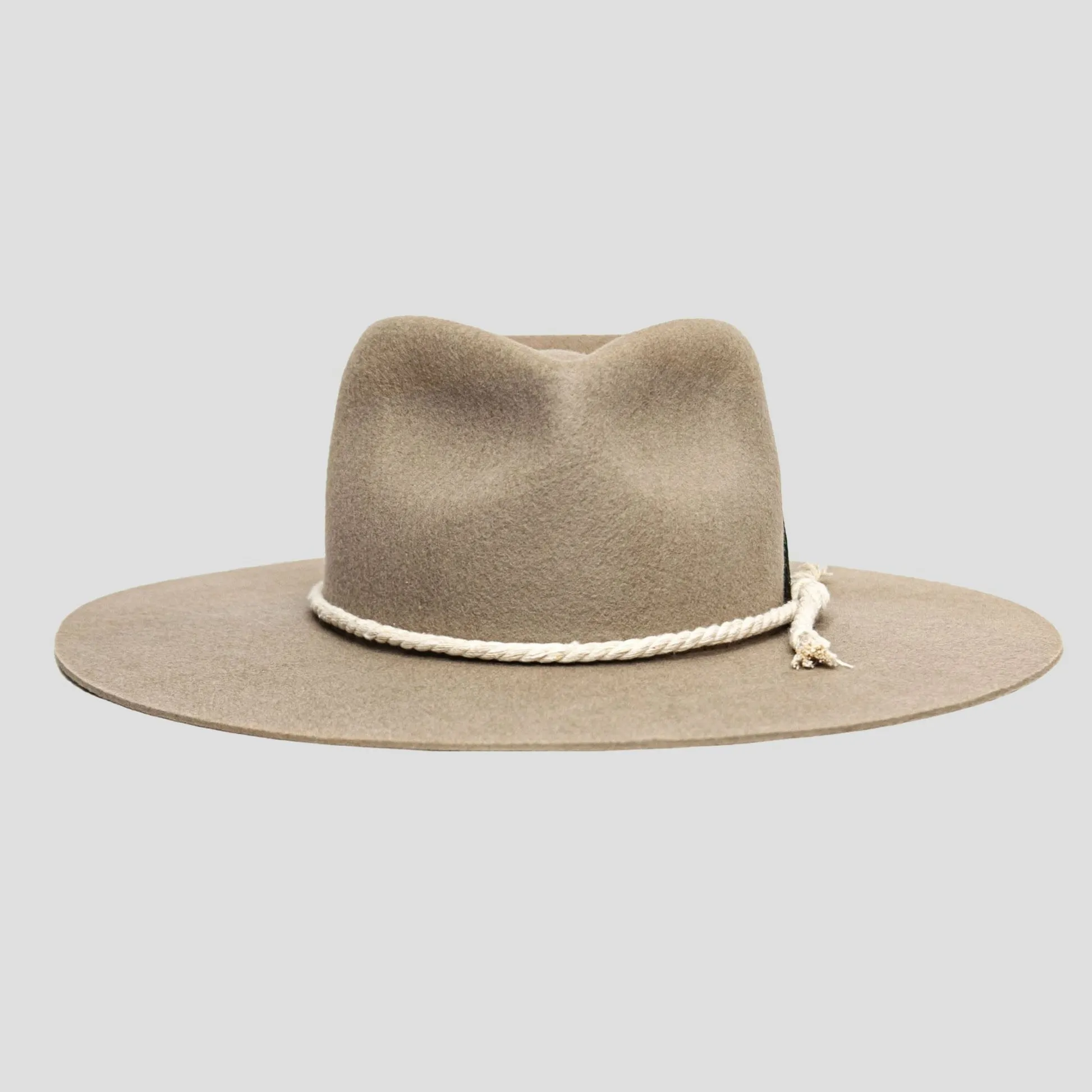 Classic Men's Felt Fedora Hat - Walnut