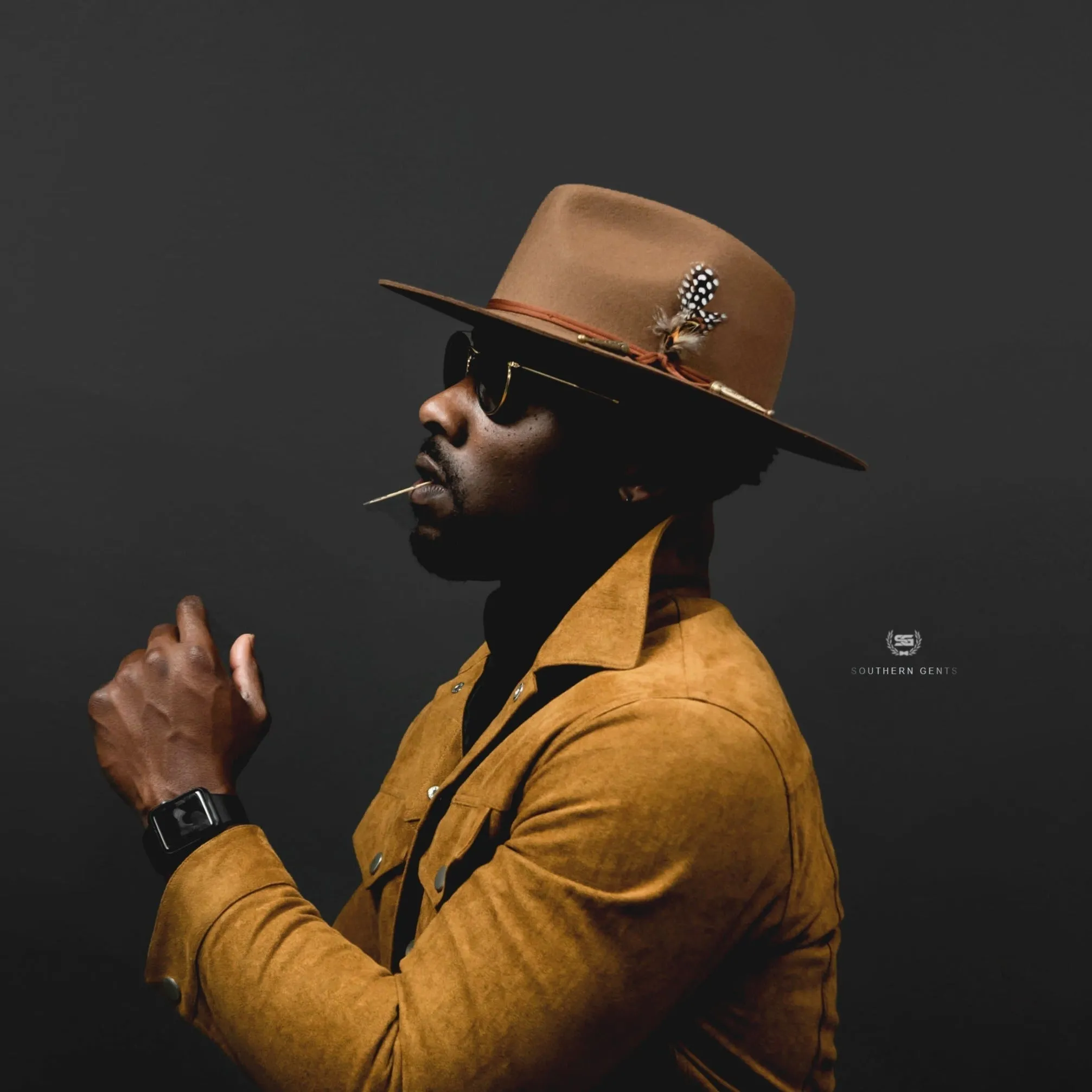 Classic Men's Felt Fedora Hat - Walnut