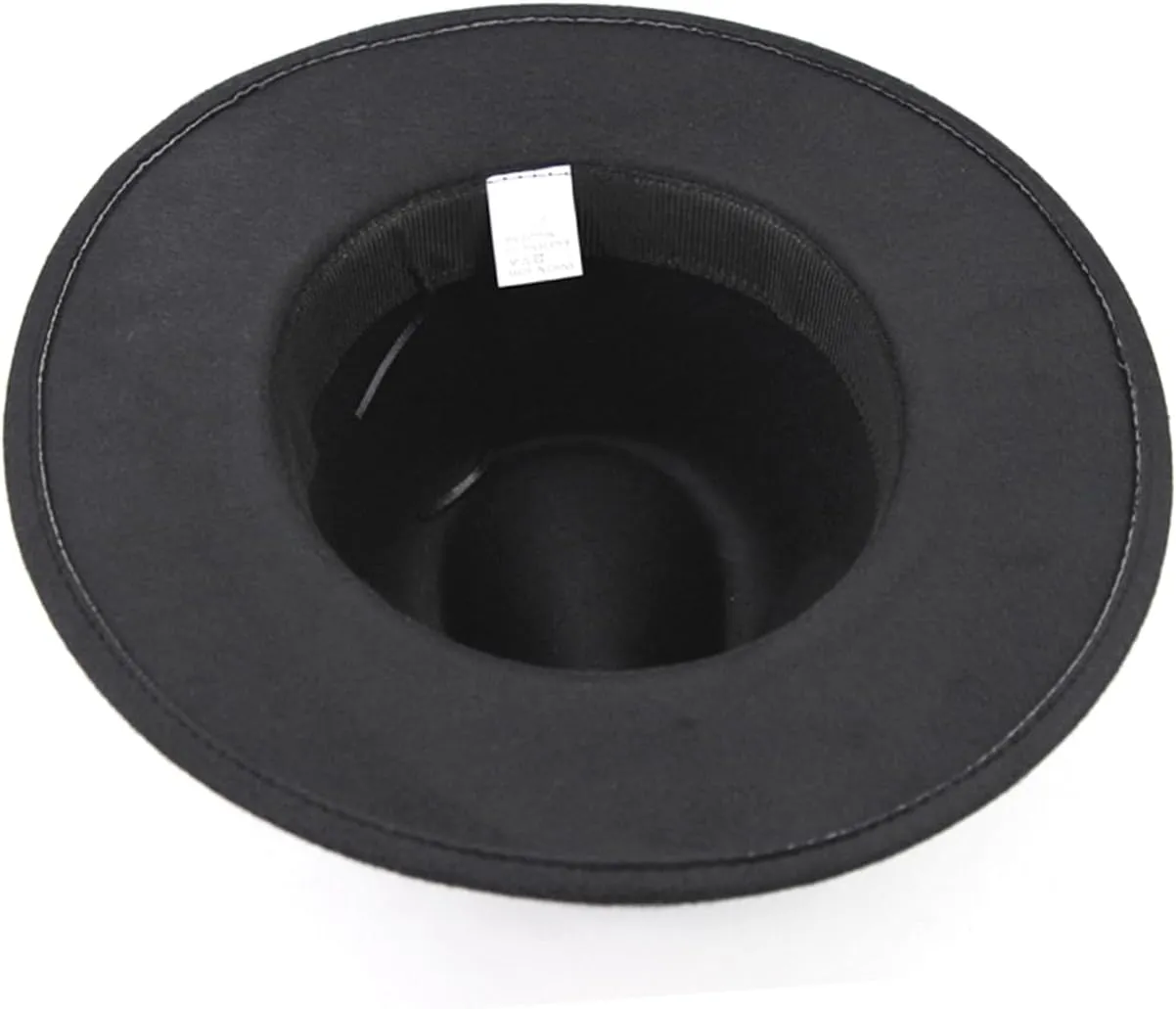 Classic Unisex Wool Fedora Hat Wide Brim Black Men's and Jazz Gentleman Cap