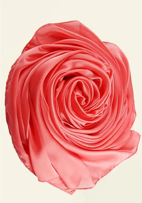 Coral Silky Hijab