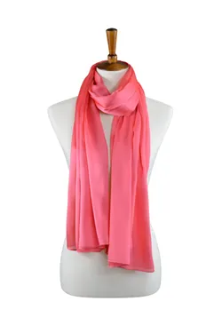 Coral Silky Hijab