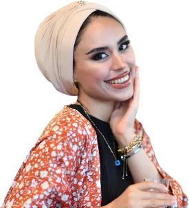 Cross Turban for Women - Hair Wraps and Head Wraps - Hijab Undercap and Instant Caps