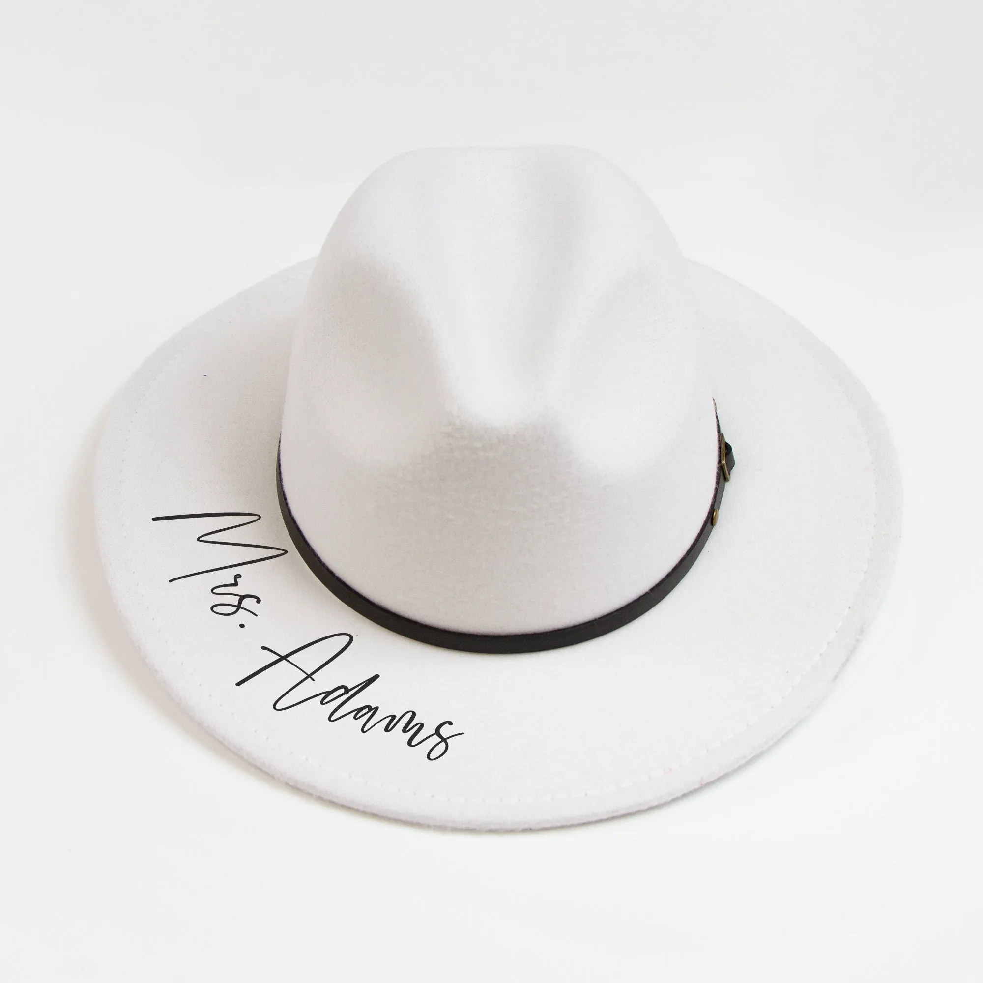 Custom Mrs Fedora Hat