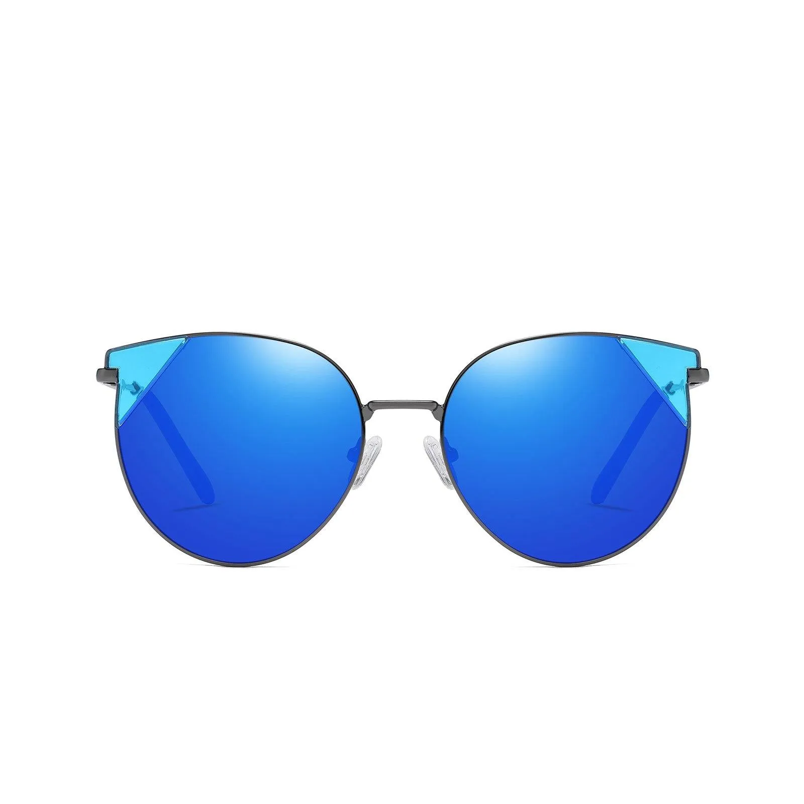 DUCO Vintage Classic Designer Sunglasses for Women with Round Metal Frame W018