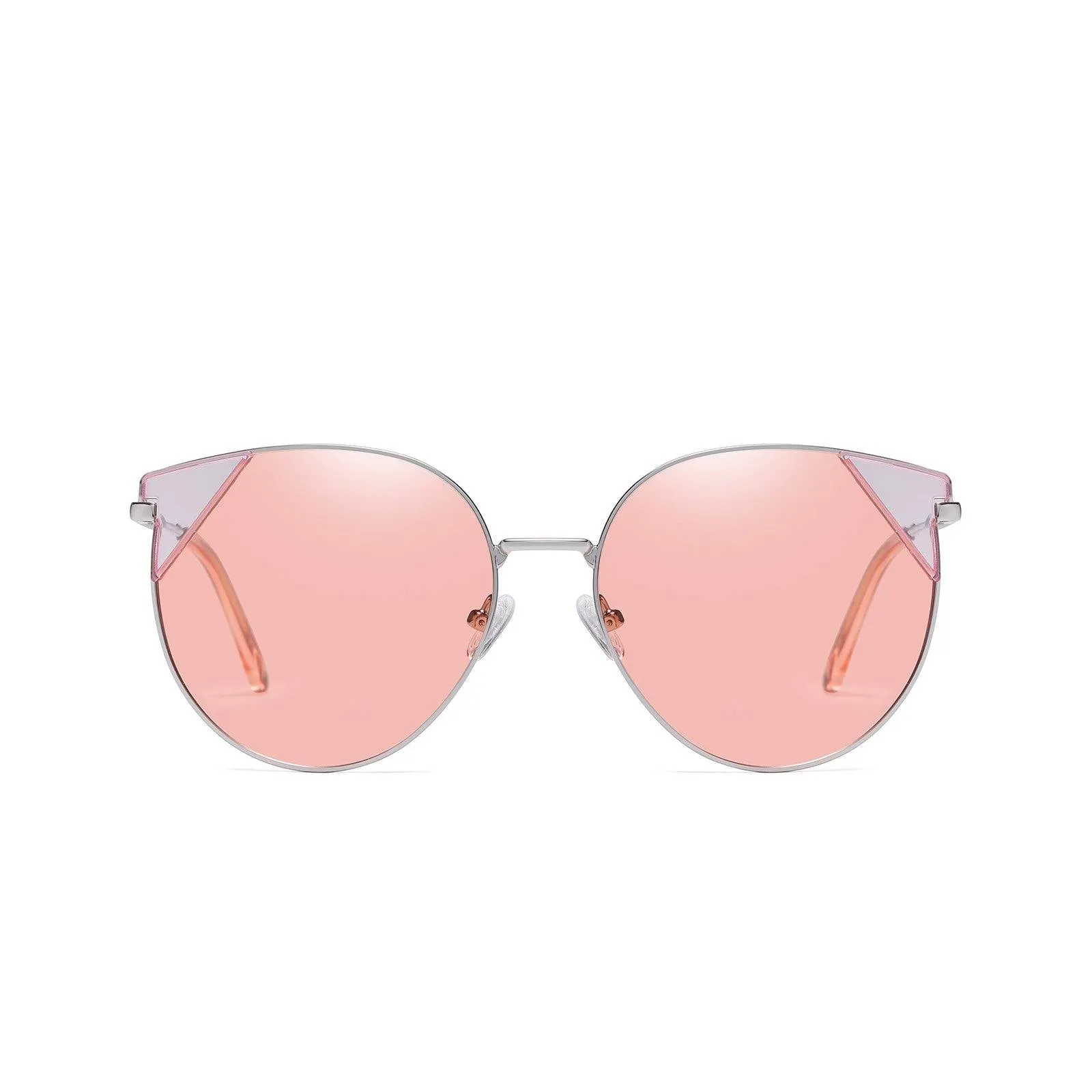 DUCO Vintage Classic Designer Sunglasses for Women with Round Metal Frame W018