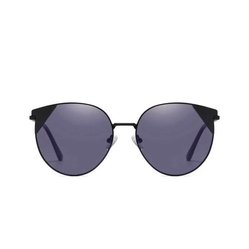 DUCO Vintage Classic Designer Sunglasses for Women with Round Metal Frame W018