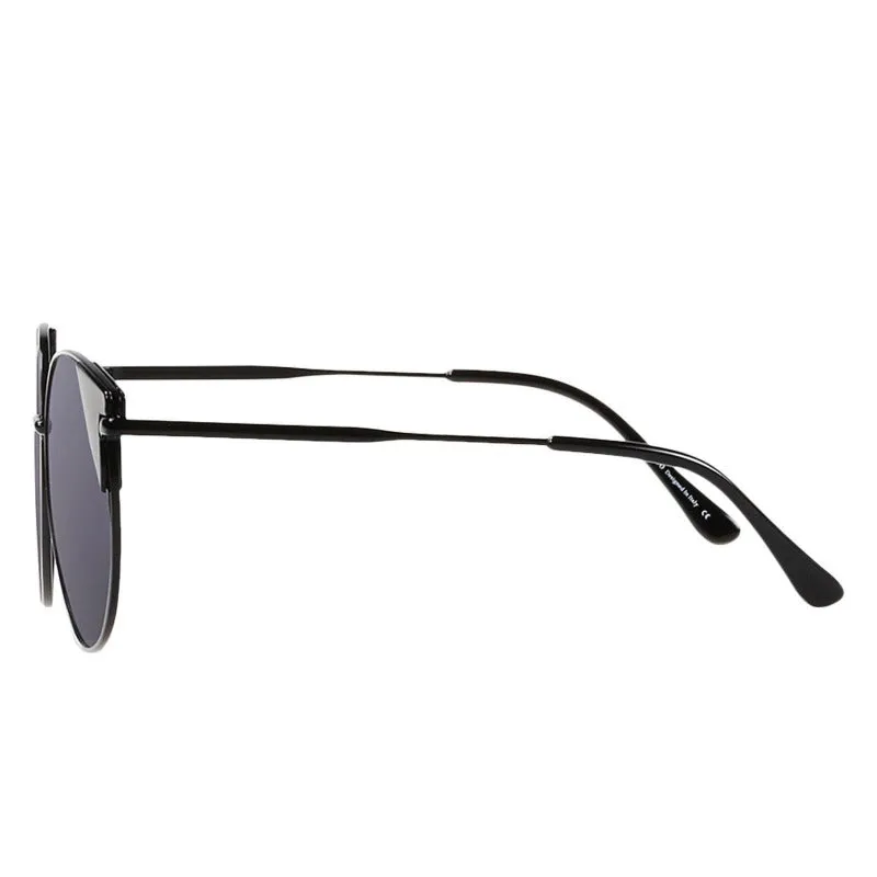 DUCO Vintage Classic Designer Sunglasses for Women with Round Metal Frame W018