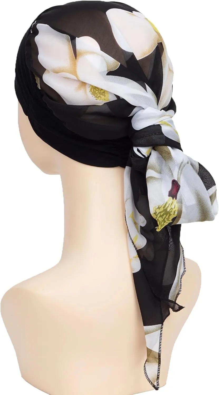 FADACHY Headwear Turbans for Women - Lightweight Head Scarf for Women's Hair Chiffon Elegant Headwraps Hats