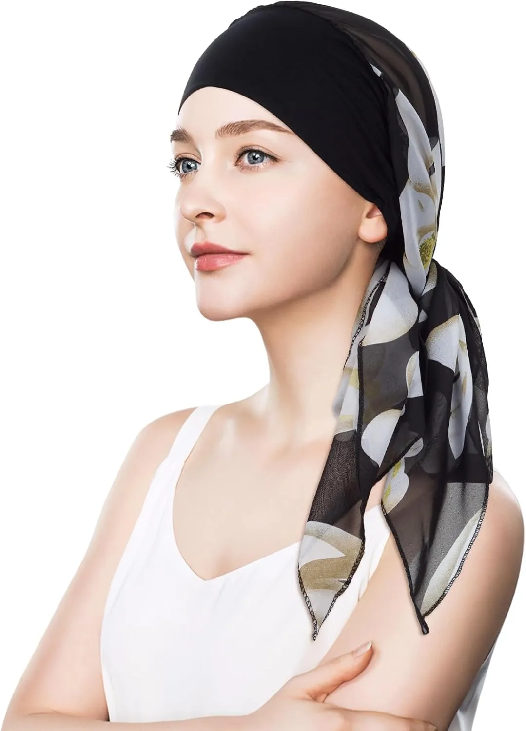 FADACHY Headwear Turbans for Women - Lightweight Head Scarf for Women's Hair Chiffon Elegant Headwraps Hats