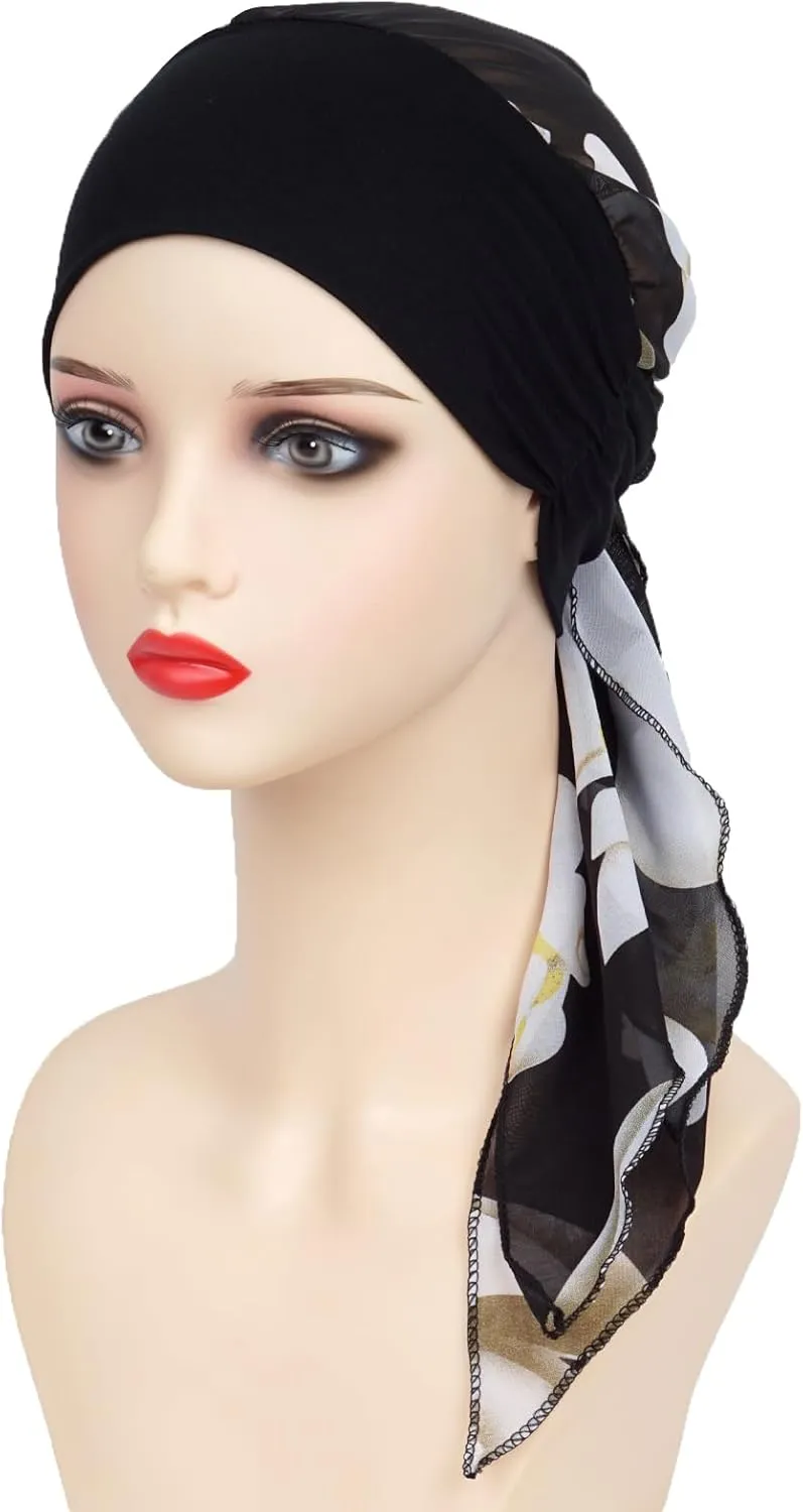 FADACHY Headwear Turbans for Women - Lightweight Head Scarf for Women's Hair Chiffon Elegant Headwraps Hats
