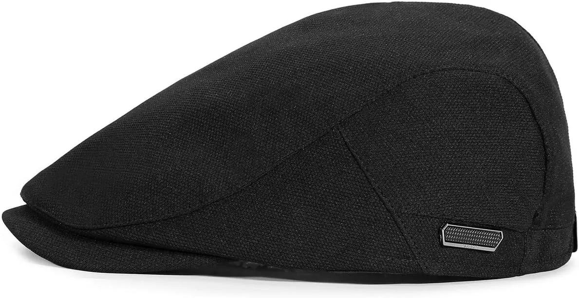 FALETO Men's Flat Ivy Gatsby Newsboy Hat Winter Spring Autumn Driving Cabbie Hunting Cap