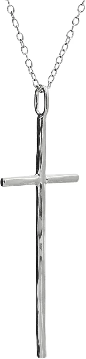FashionJunkie4Life Sterling Silver Cross Necklace for Men and Women