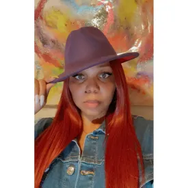 Fedora Grape with Red Bottom