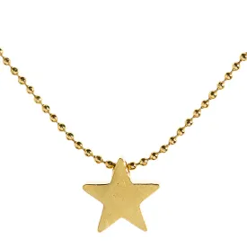 Gold Star Necklace Tiny Star Chain