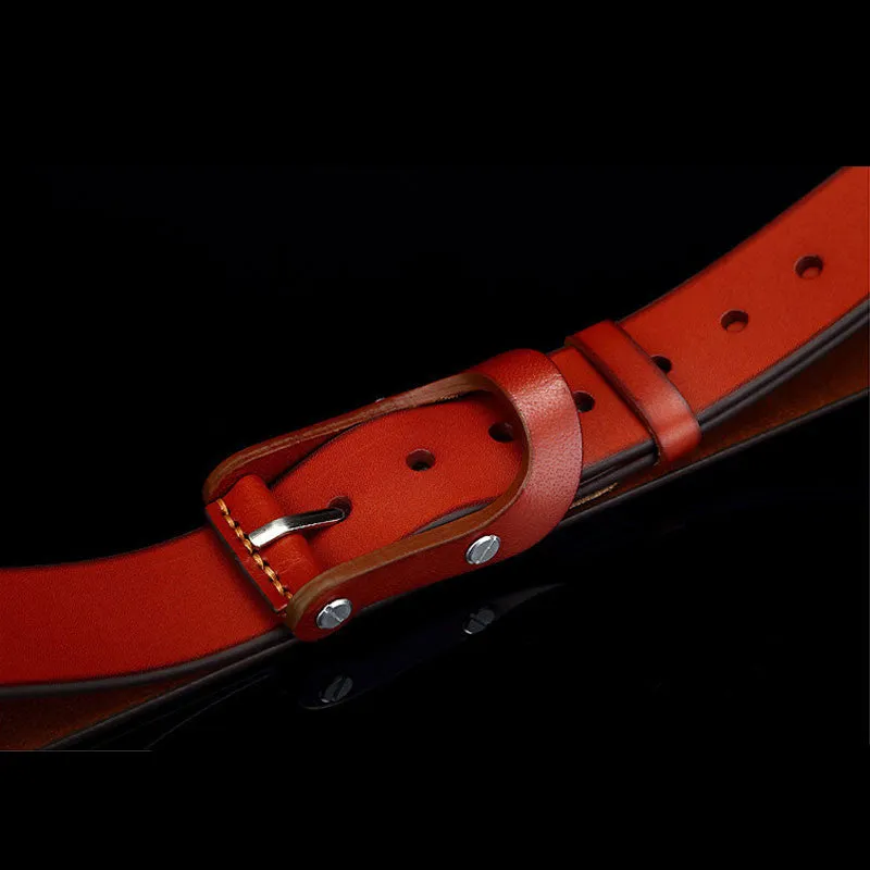 High quality 100% Genuine leather belts for men vintage fashion pure cowhide mens belts luxury