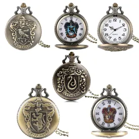 Hogwart Houses Vintage Style Pocket Watches