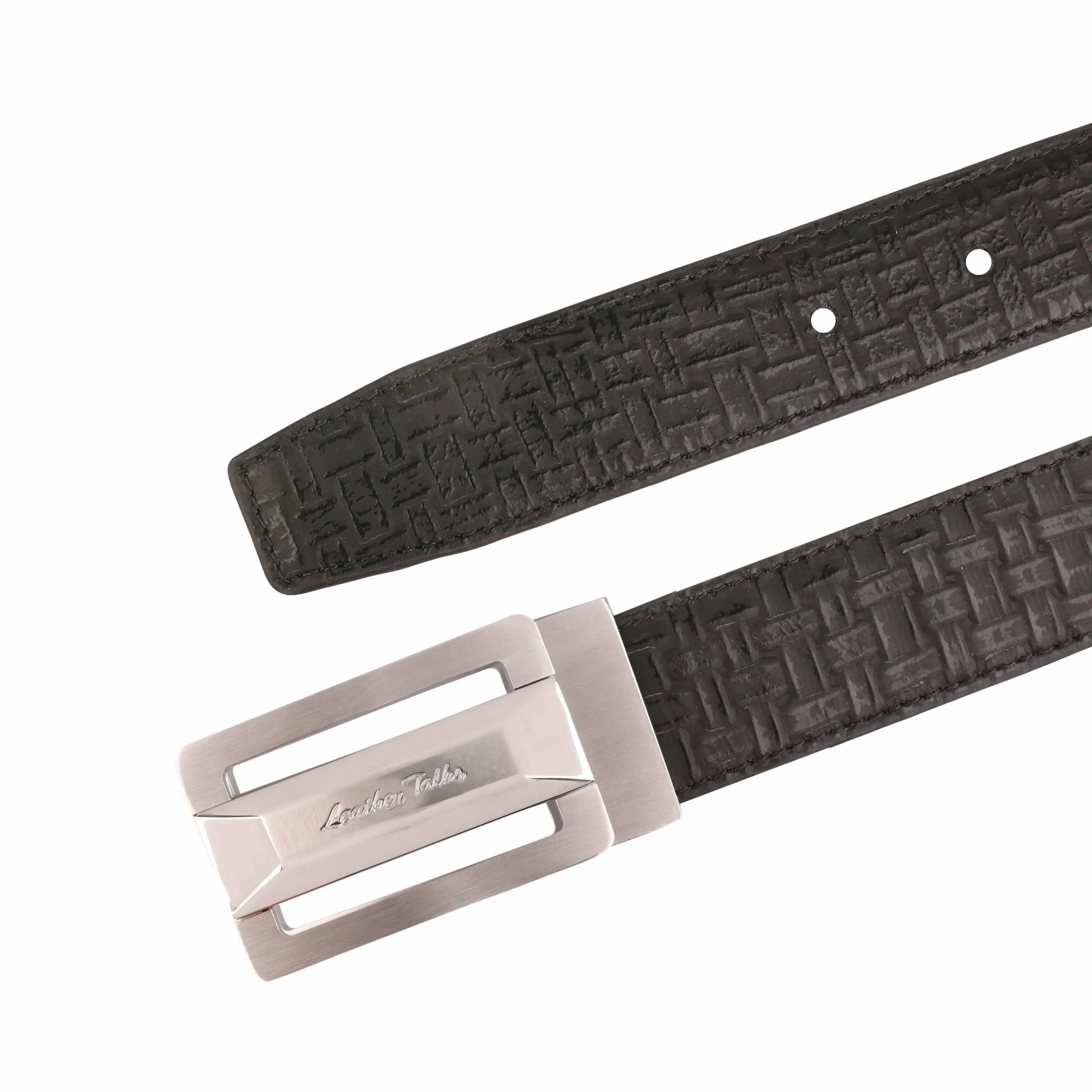Italian Chatai | Genuine Leather Wallet and Belt Gift Set | Wallet and Belt Combo | Plus Size Mens Belts | Colour: Black