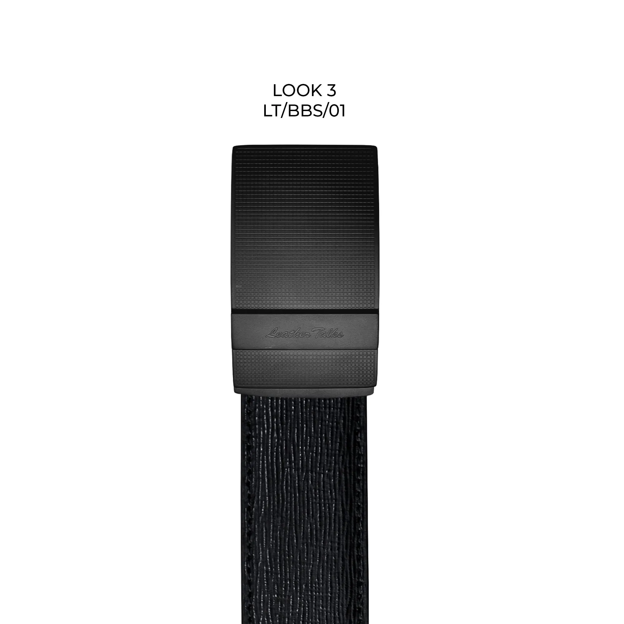 Italian Wood Finish | Genuine Leather Belt for Men | Color: Black