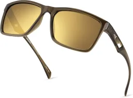 KastKing FlatRock Polarized Sport Sunglasses for Men and Women, Ideal for Driving Fishing Cycling Running, UV Protection