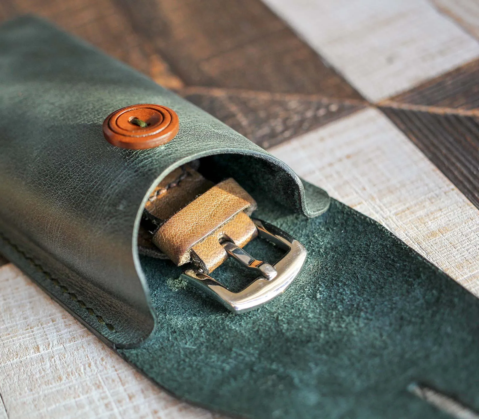 Leather Watch Pouch