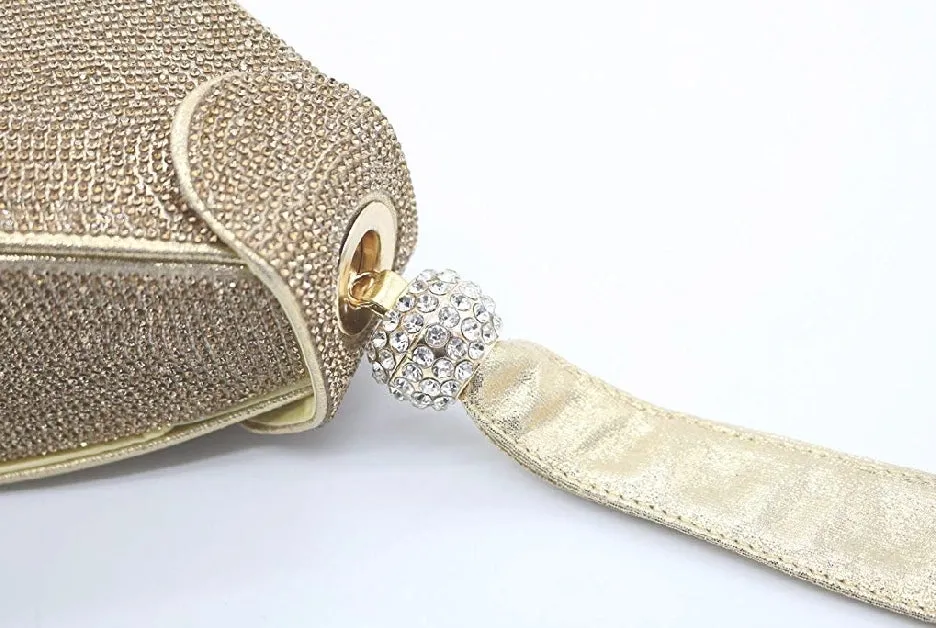 Louvre Triangle- Pyramid Shape Rhinestone Evening Clutch