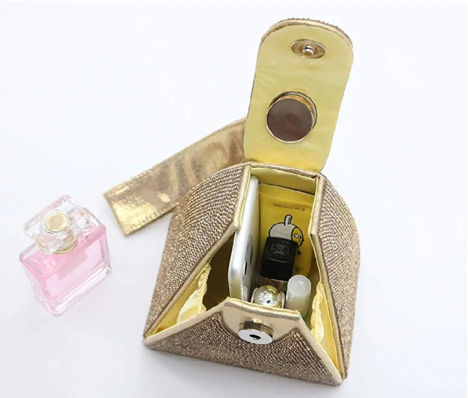 Louvre Triangle- Pyramid Shape Rhinestone Evening Clutch