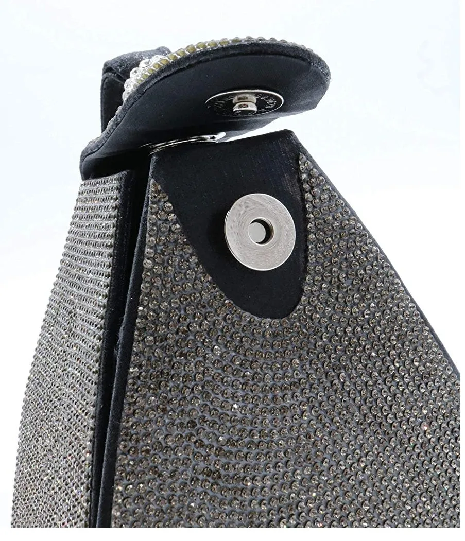 Louvre Triangle- Pyramid Shape Rhinestone Evening Clutch