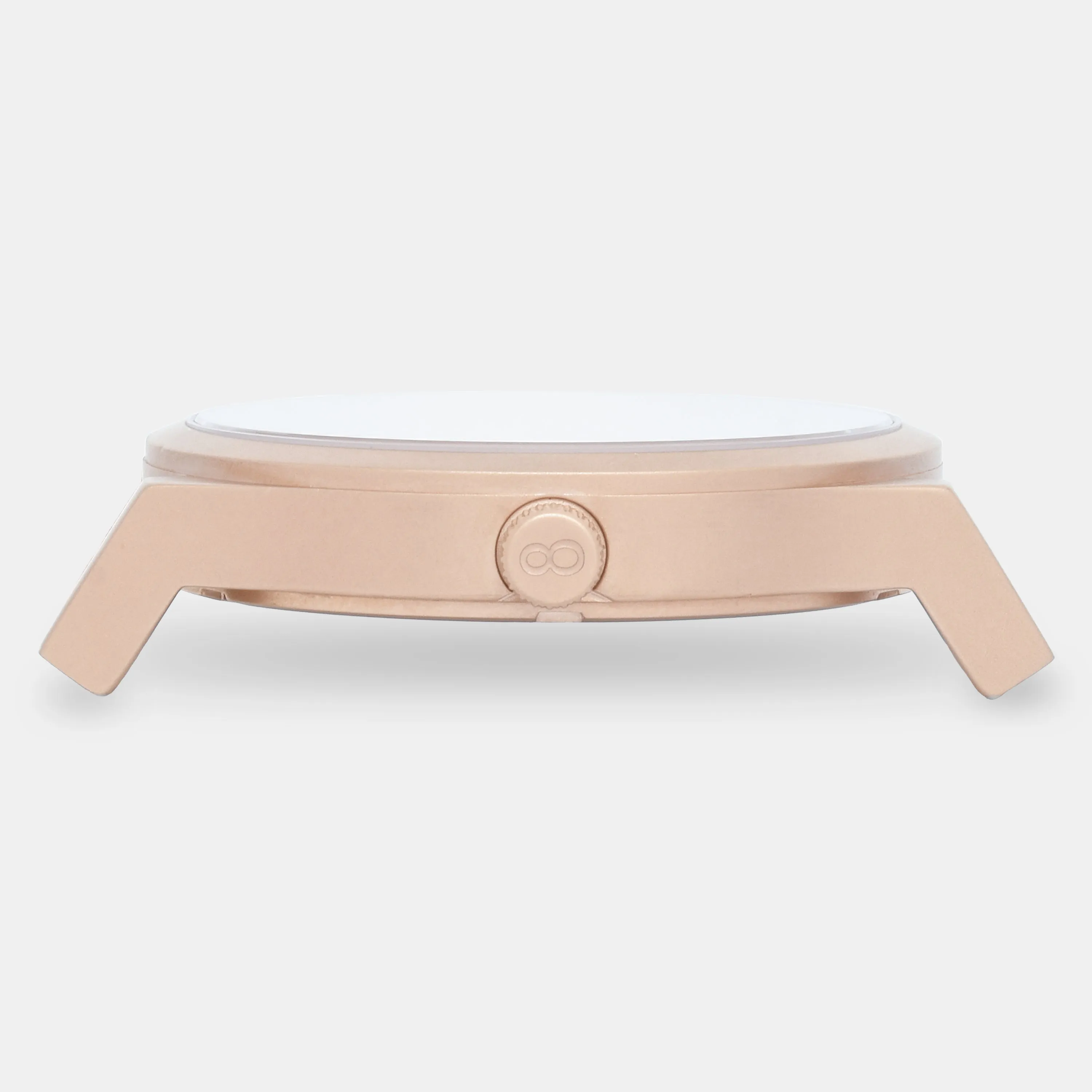 Matte Rose Gold / Tan Silicone