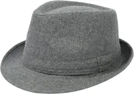 Men's Classic Manhattan Structured Trilby Fedora Hat for Women