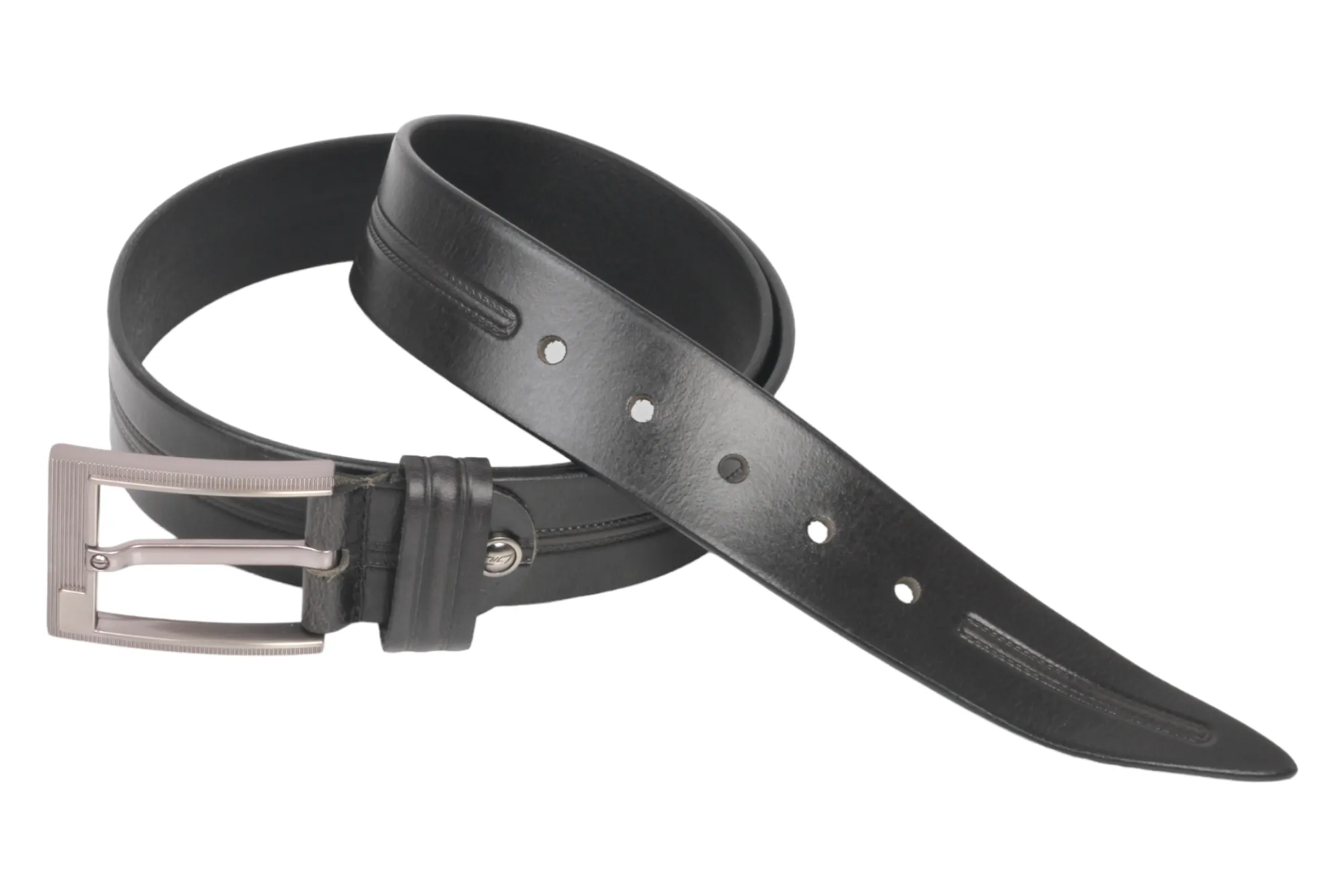 Mens Premium Casual leather Belt 54764 (Black)