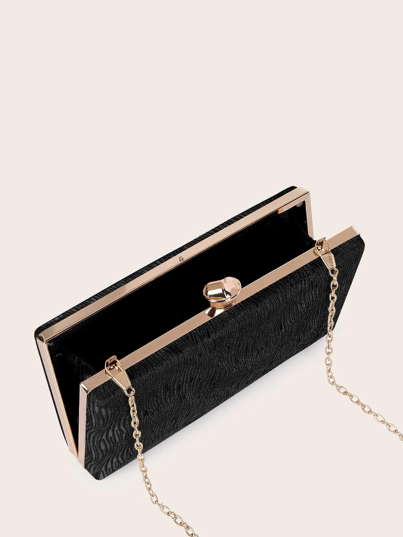 Minimalist Chain Clip Top Box Bag