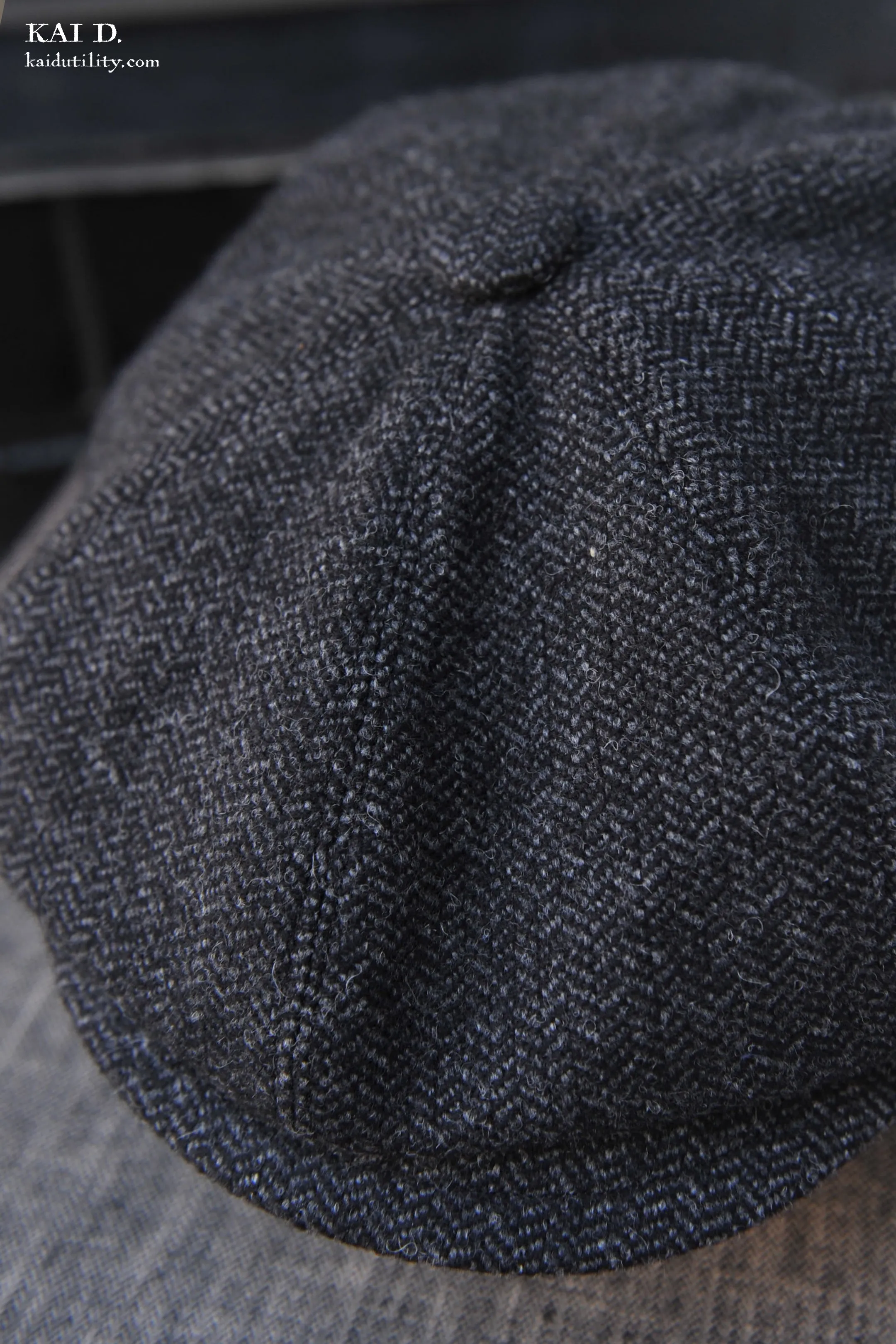 Peaky Hat - Mini Wool Herringbone - M