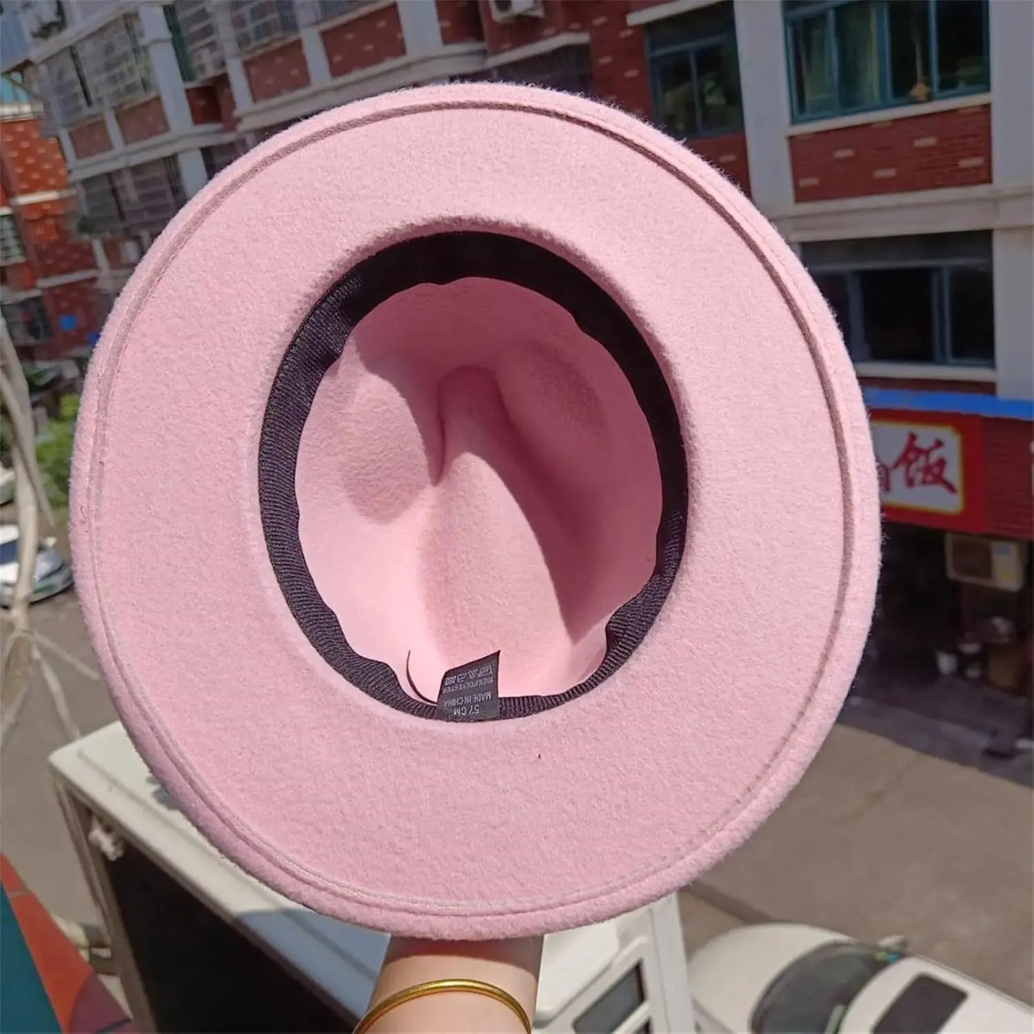 Pink Fedora Panama Men Women Fedora Hat