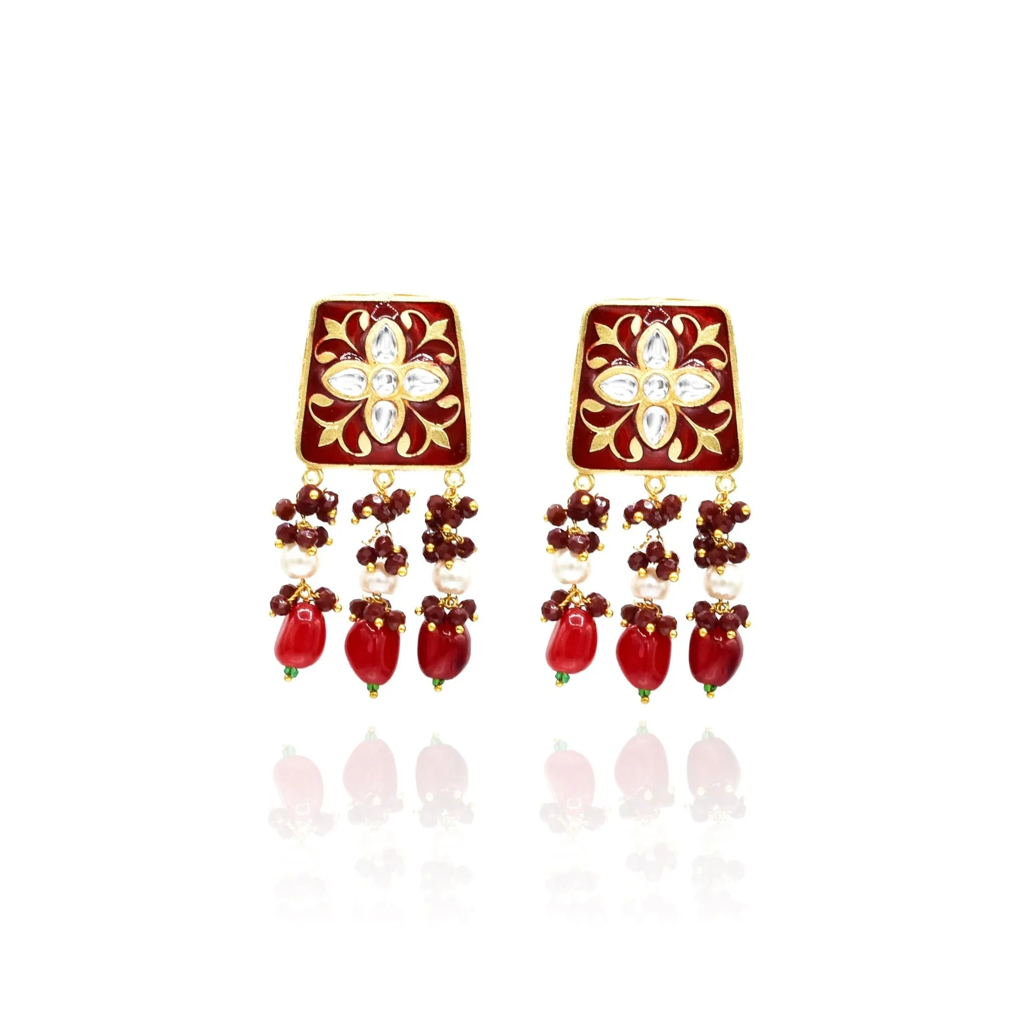 Priya Meenakari Earrings