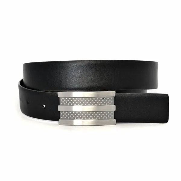 RAFAEL - Mens Black and Brown Leather Reversible Belt