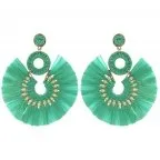 Raffia Hoop Earrings