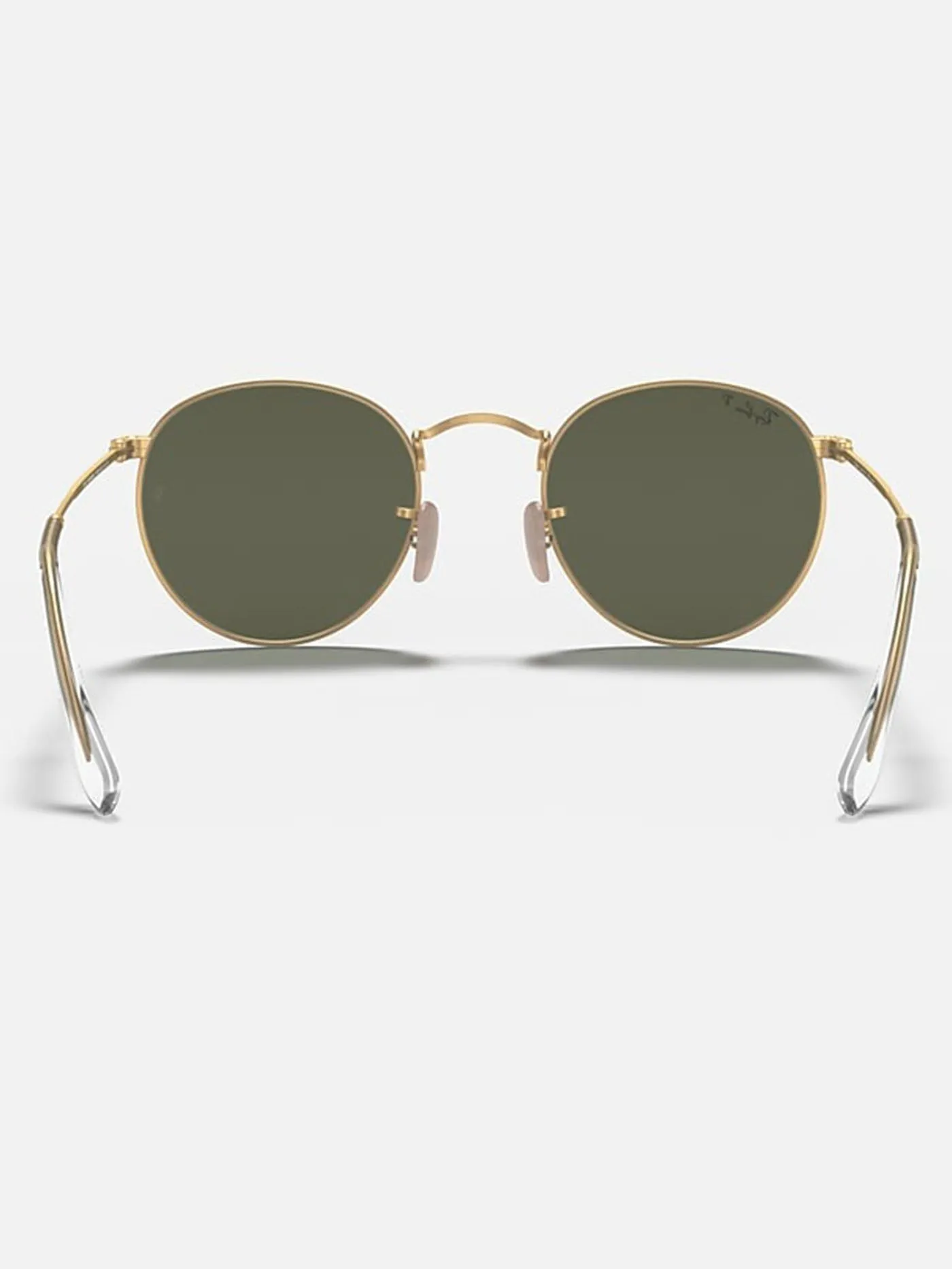 Round Metal Matte Gold/Green Classic G-15 Sunglasses