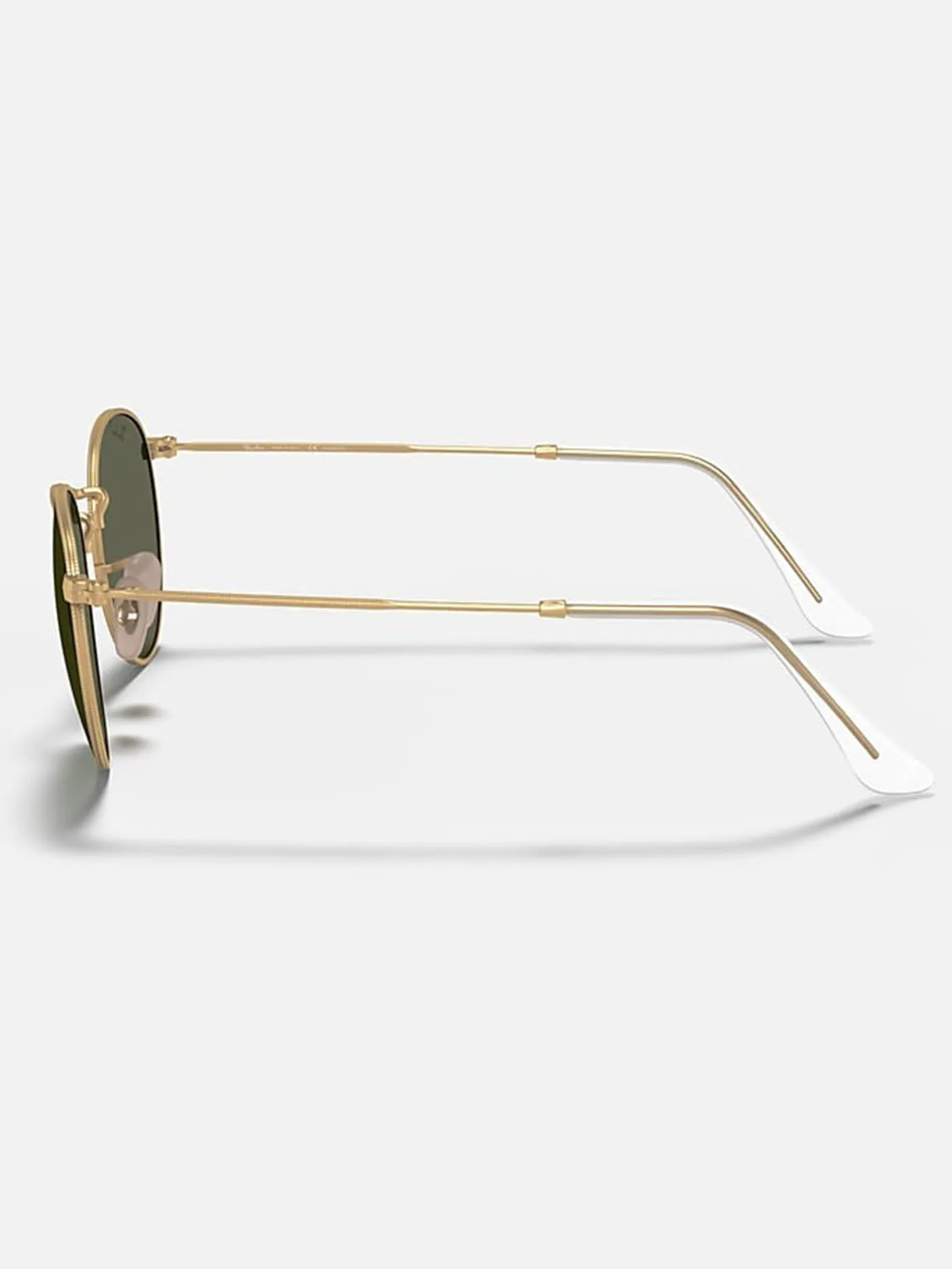 Round Metal Matte Gold/Green Classic G-15 Sunglasses