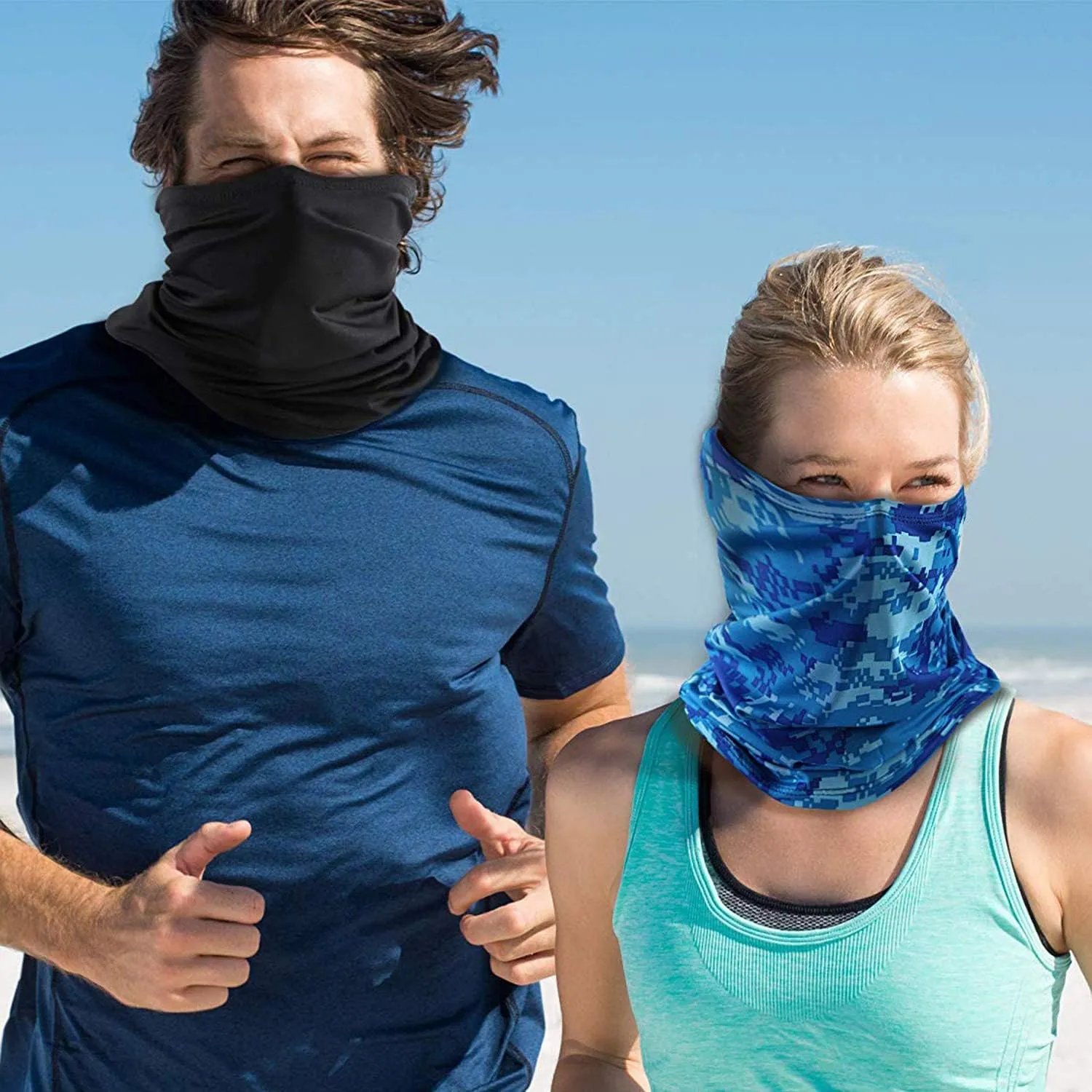 Summer Face Cover Scarf Mens Balaclava Neck Gaiter Baclava Face Breathable Bandana Sun Protection Cycling Running