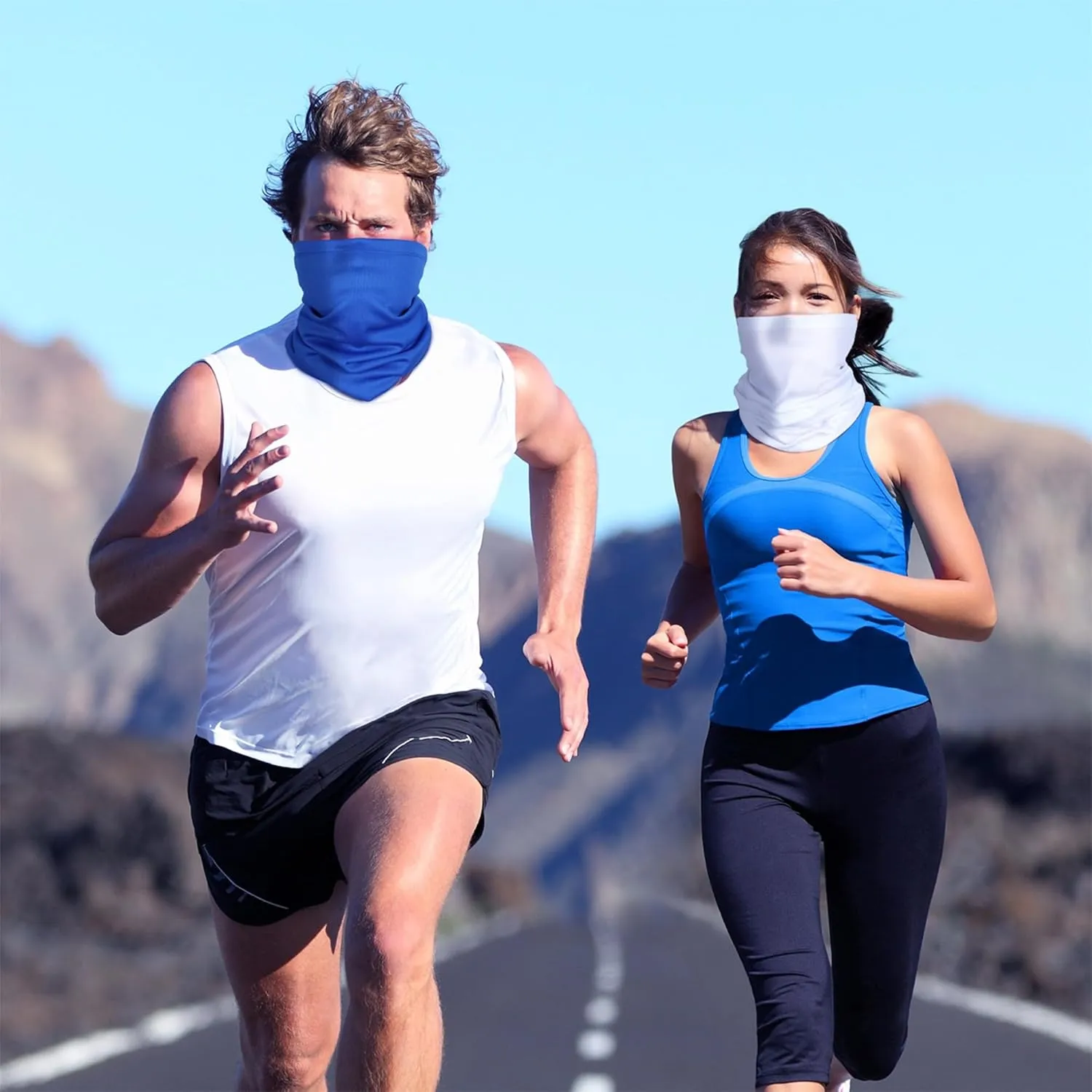 Summer Face Cover Scarf Mens Balaclava Neck Gaiter Baclava Face Breathable Bandana Sun Protection Cycling Running