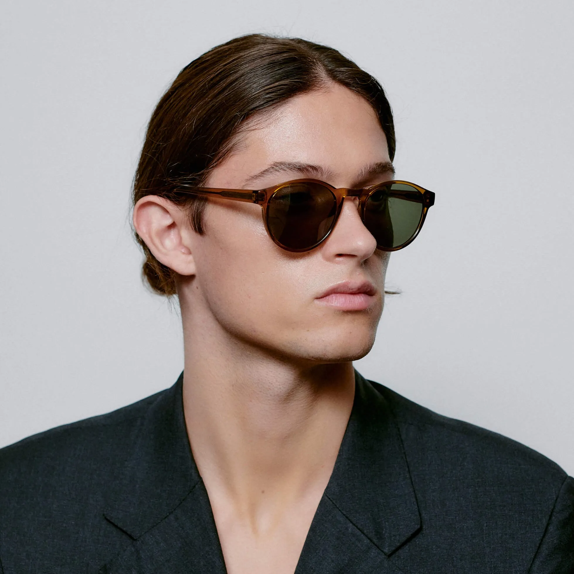 Sunglasses Round Marvin in Smoke Transparent